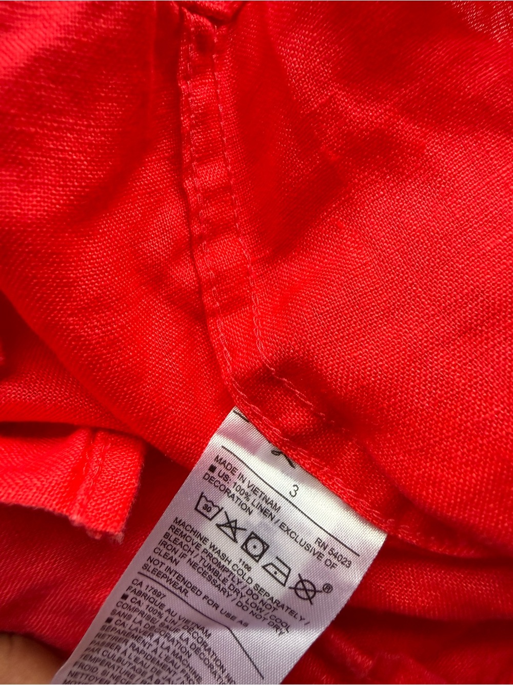 Janie and Jack Toddler Summer Linen Button Down Shirt Size: 3 - Picture 7 of 7